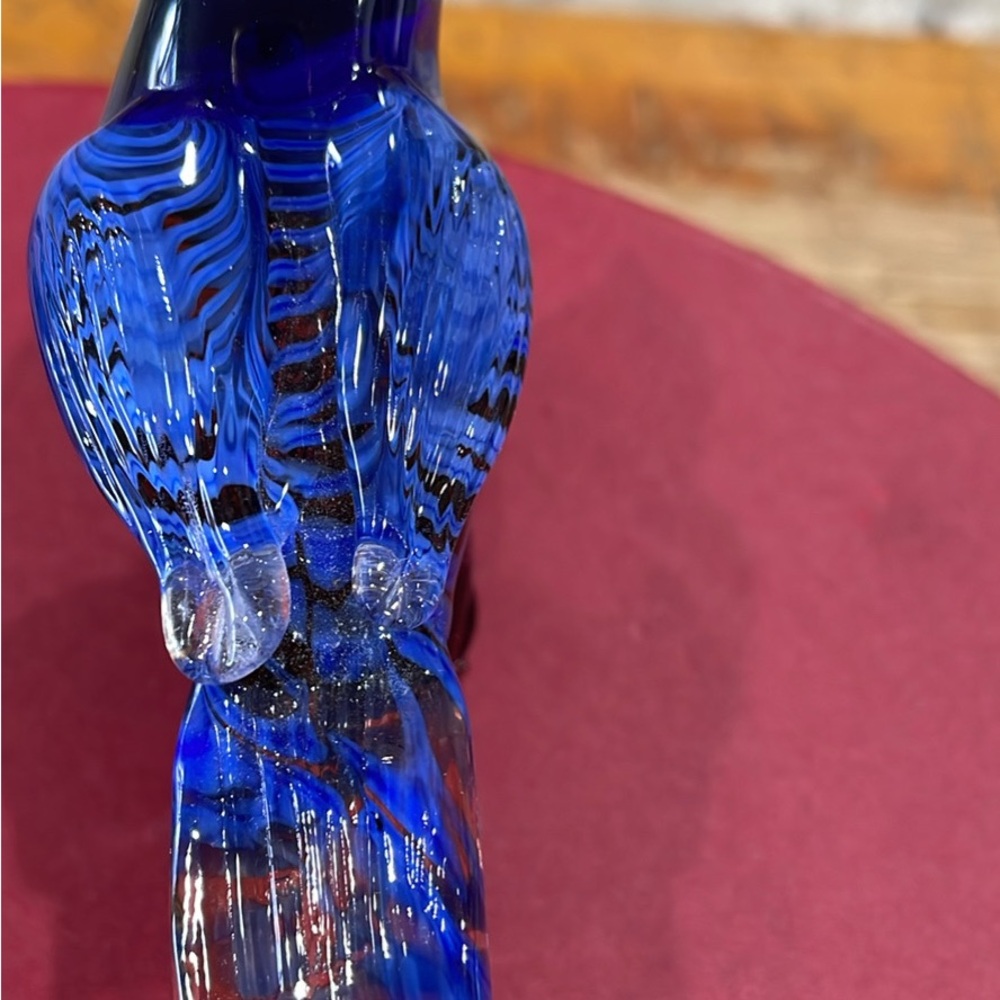 Fitz and Floyd glass blue bird - Picture 4 of 5